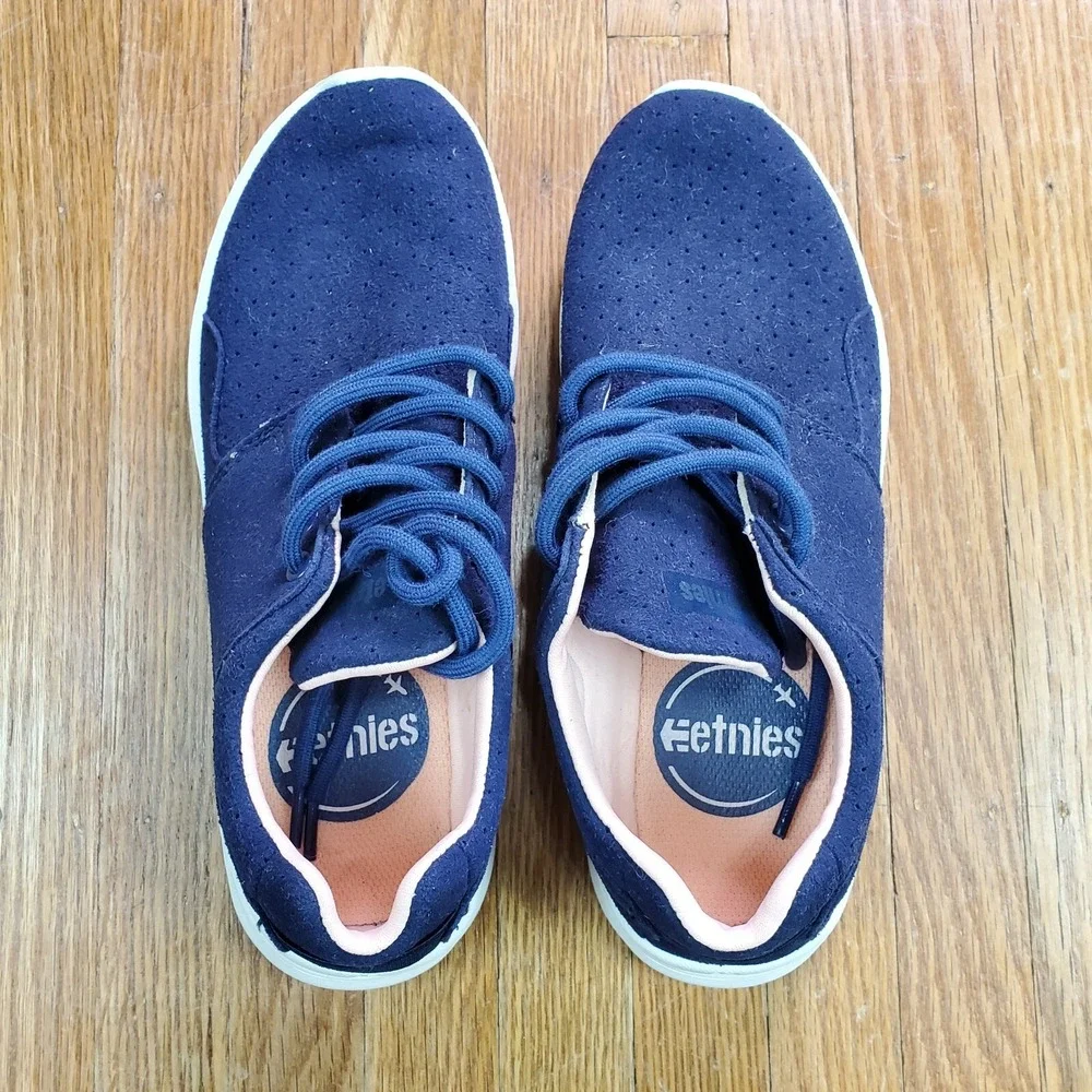 Etnies Scout XT Womens Lace Up Shoes Sz 7 Skate Skateboarding Casual Navy Blue